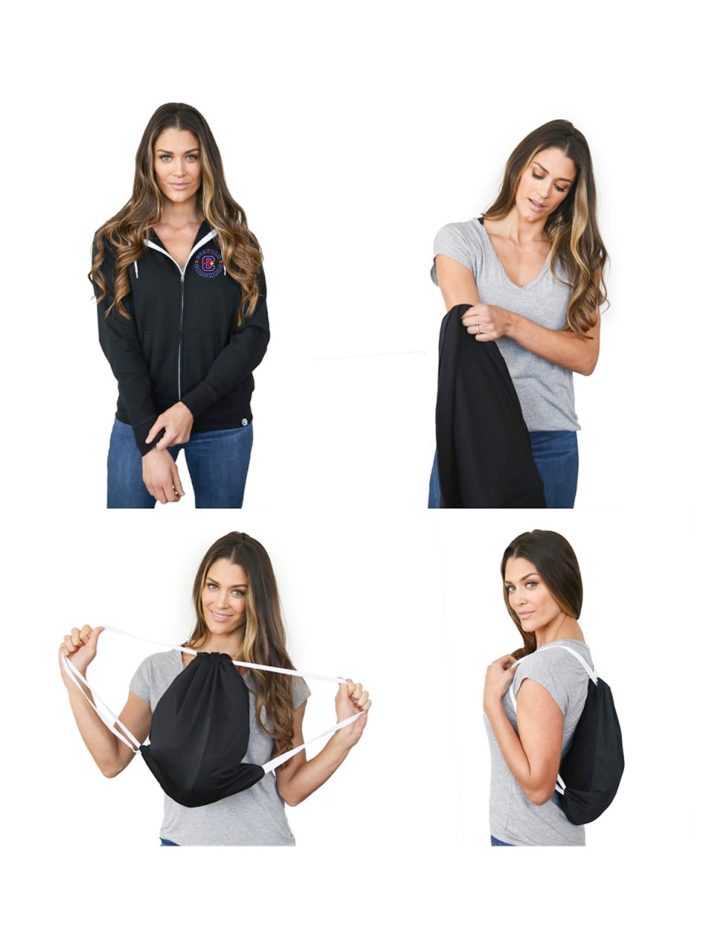 Corvian 2-in-1 Quikflip Full Zip & Drawstring Bag